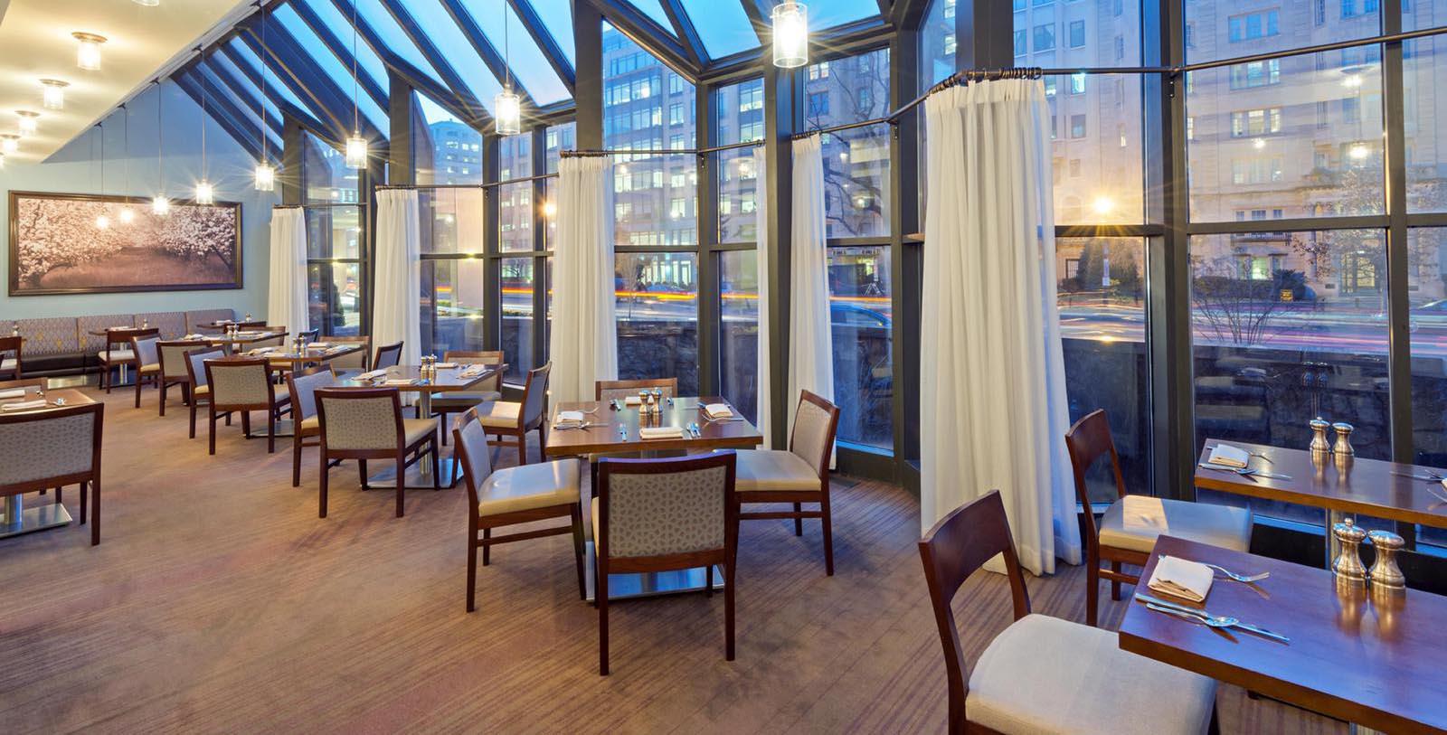 Taste the sumptuous breakfast offered at Old Ebbitt's Grill and watch political powerbrokers take their morning meetings.